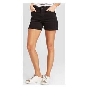 Universal Thread Midi High Rise‎ Black Shorts Women SZ 8